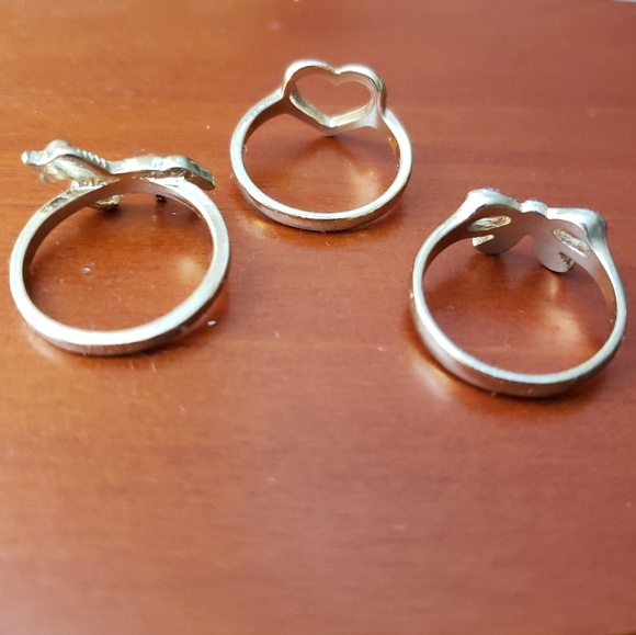 cute gold rings (unicorn, ribbon bow, and heart) - Picture 5 of 5